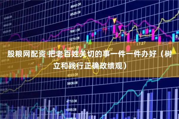 股粮网配资 把老百姓关切的事一件一件办好（树立和践行正确政绩观）